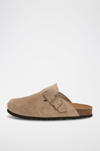 Sabots en nubuck - Taupe