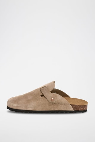 Sabots en nubuck - Taupe