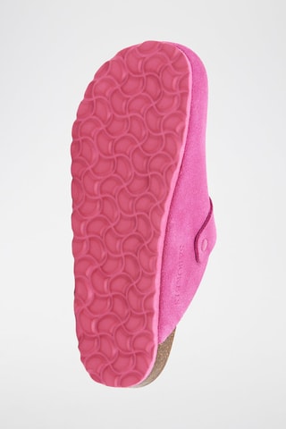Mules en nubuck - Fuchsia