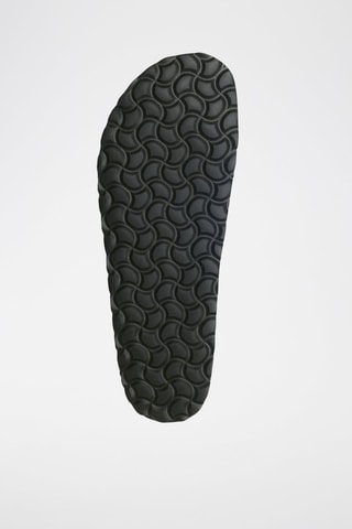 Ciabatte in pelle scamosciata - 
Nero