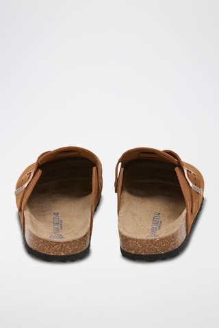 Mules en nubuck - Marron