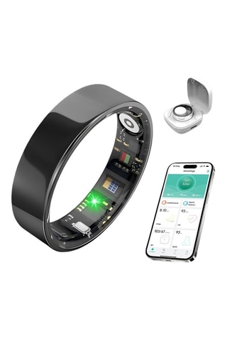 Bague connectée Mogie - Modèle Titan - Noir - Taille 12