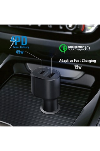 Cargador Samsung para coche - Carga rápida - 45 W y 15 W