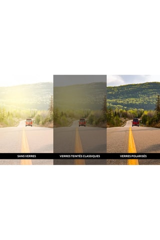 Lunettes de soleil connectées Mogie - Modèle Atlas - Bluetooth - Bleu clair et noir