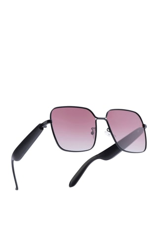 Lunettes de soleil polarisées et connectées Mogie - Modèle Nyra - Bluetooth - Noir et rose