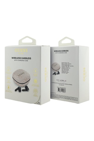 Auriculares Guess TWS - Bluetooth - Crema y negro