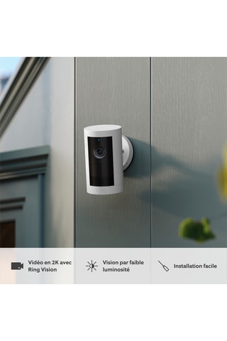 Caméra extérieure Plus sans fil - Blanc