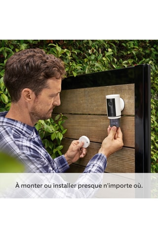 Caméra extérieure Plus sans fil - Blanc