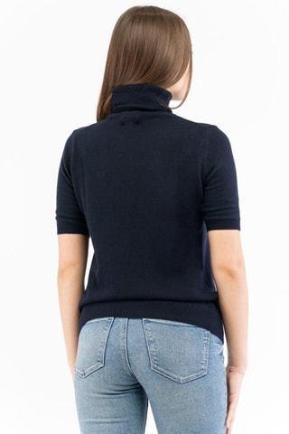 Pull regular en laine et cachemire - Bleu