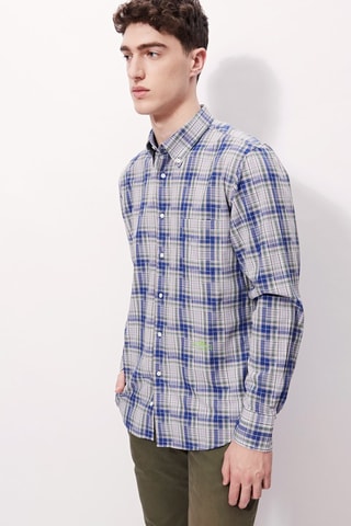 Chemise - 
Blanc et bleu