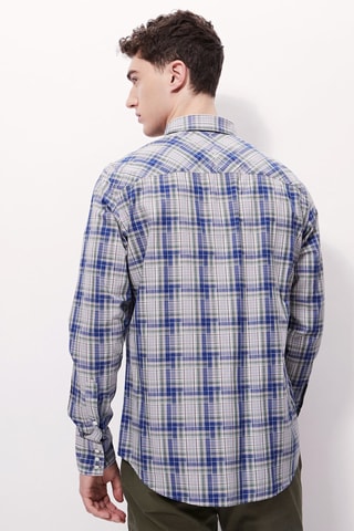 Chemise - 
Blanc et bleu