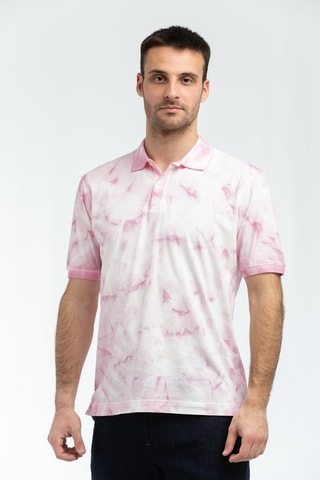 Polo - Blanc et rose orchidée