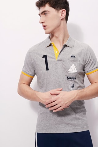 Polo - 
Gris clair chiné