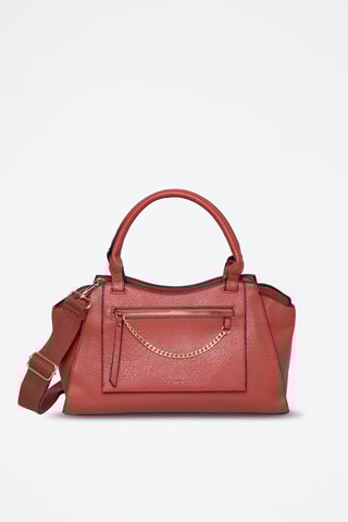 Handtas Glenn - Zwart - Rood