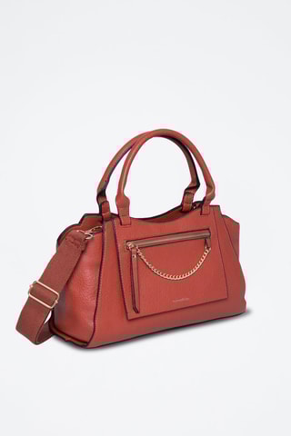 Handtas Glenn - Zwart - Rood