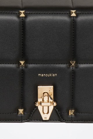 Leren Schoudertas Peline - Zwart