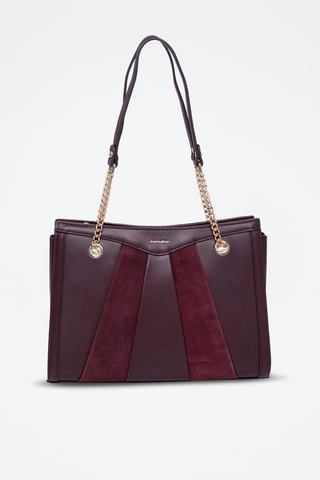 Leren Trendy Handtas Ornella C - Paars