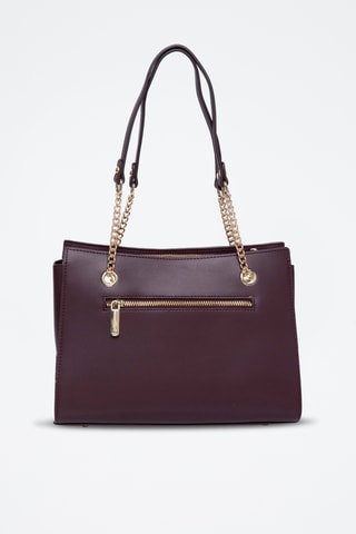 Leren Trendy Handtas Ornella C - Paars