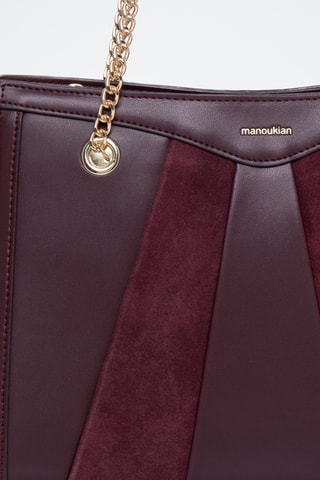 Leren Trendy Handtas Ornella C - Paars