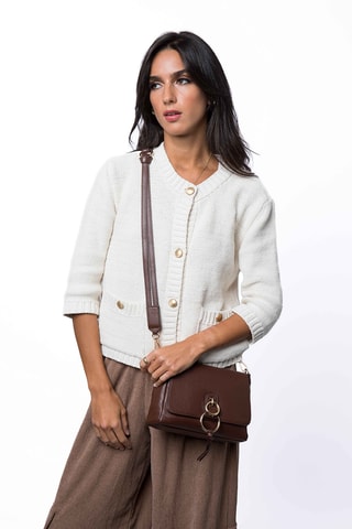 Leren Schoudertas Sophia - Bruin