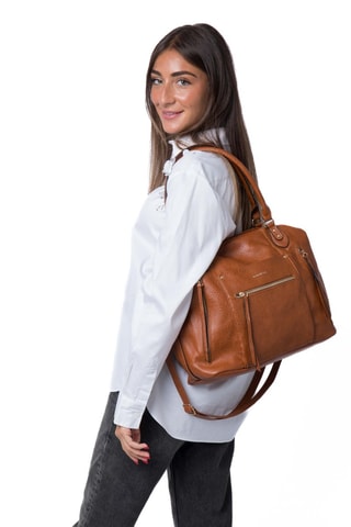 Handtas Meline - Zwart - Bruin