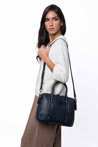 Splitleren Handtas Sybille - Donkerblauw