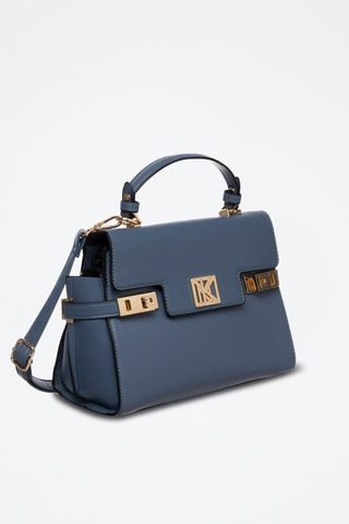 Schoudertas Lily - Blauw en goudkleurig