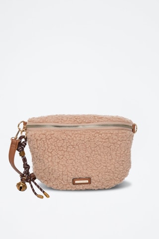 Schoudertas Amiel - Zwart - Beige en bruin