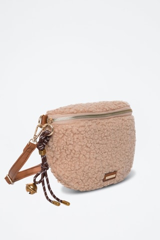 Schoudertas Amiel - Zwart - Beige en bruin