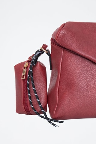 Handtas Louane - Zwart - Zwart en rood