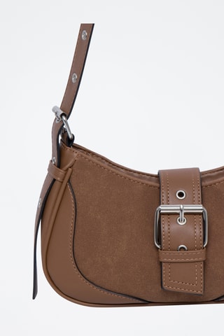 Trendy Handtas - Zwart - Lichtbruin