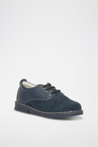 Derbies de couro Hiron 19 - Azul-marinho