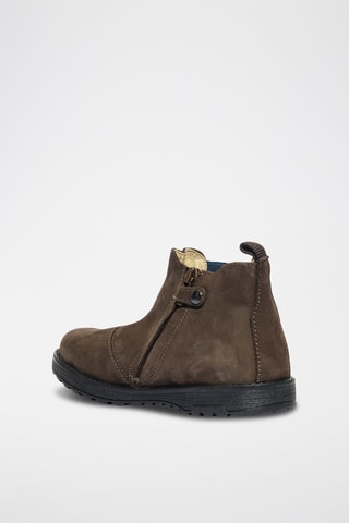 Boots de nobuck Alpha - Castanho