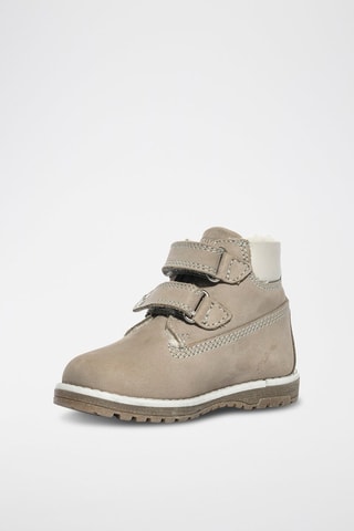 Botins de couro Play Casual - Cinzento-claro