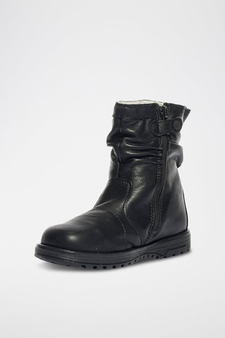 Botins de couro Play Casual - Preto