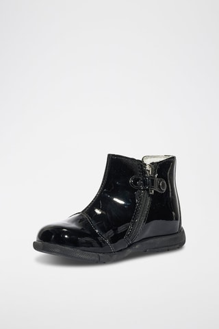 Botins envernizados Baby - Preto