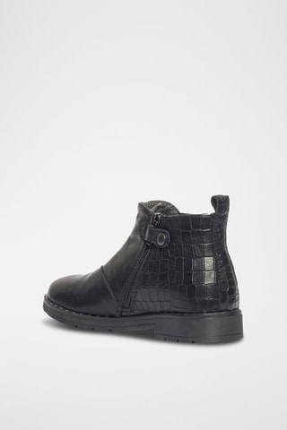 Botins de couro Paris - Preto