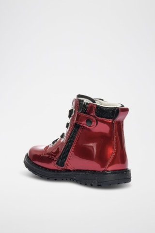 Botins envernizados Play Casual - Vermelho