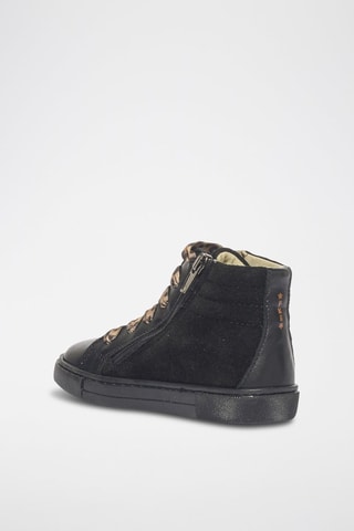 Botins de couro Shade - Preto