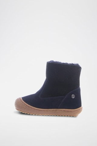 Botins forrados de couro de carneiro nobuck New Cotton - Azul-marinho