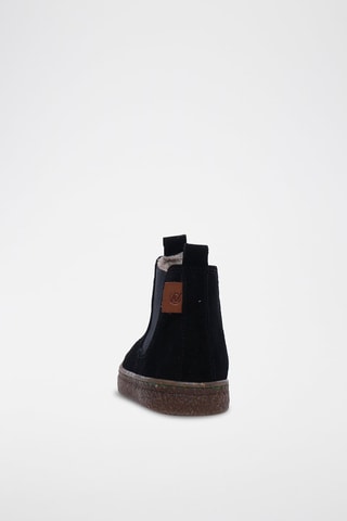 Botins Chelsea de nobuck Figus - Preto