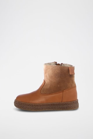 Botins forrados de couro napa Alpina - Camel