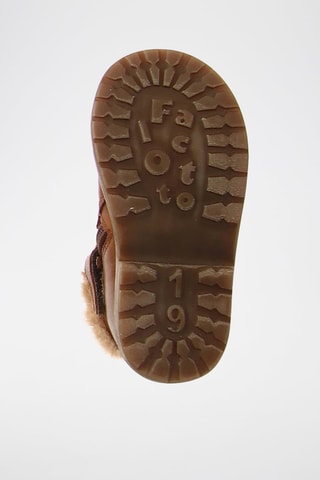 Botins forrados de couro napa Winter - Castanho