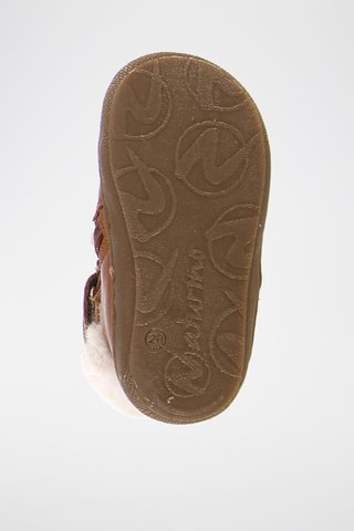 Botins de couro napa e lã Dordy - Camel