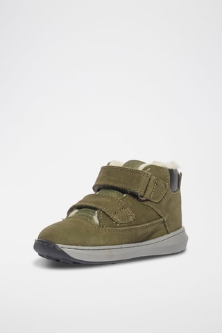 Sapatilhas subidas de couro Baby Float - Caqui