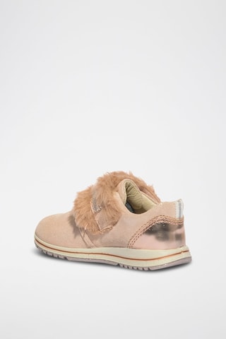 Sapatilhas de couro Baby Tiguan - Salmão