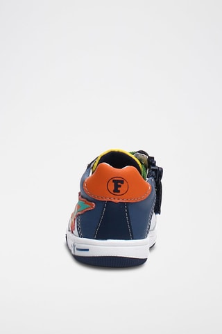 Sapatilhas em couro de vitelo Azul-marinho