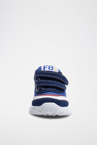 Sapatilhas subidas em nobuck Azul 