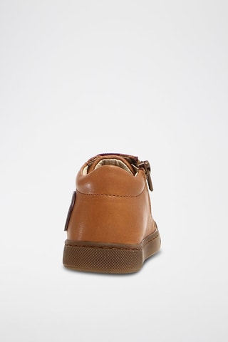 Sapatilhas em couro - Camel