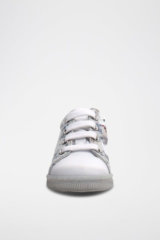 Sapatilhas subidas em couro de vitelo - Branco